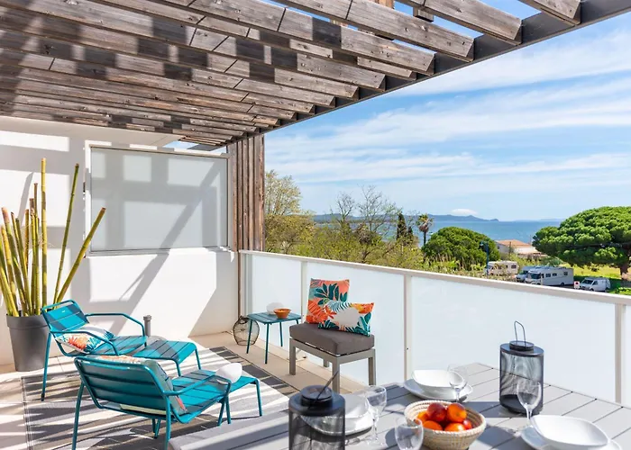 Appartement Vue Mer 50M Plage Des Salins Piscine 2 Parkings Terrasse